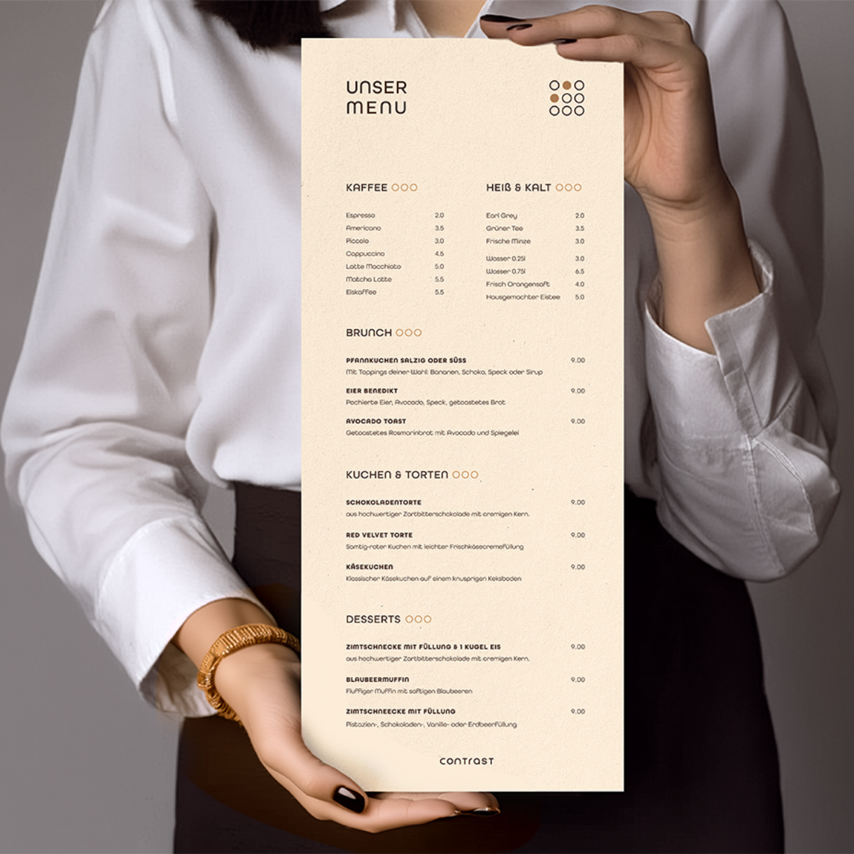 inspiration zum logoicon, kaffeetassen von oben mit unterschiedlichen kaffeefarbenem inhalt als Grid angeordnet
