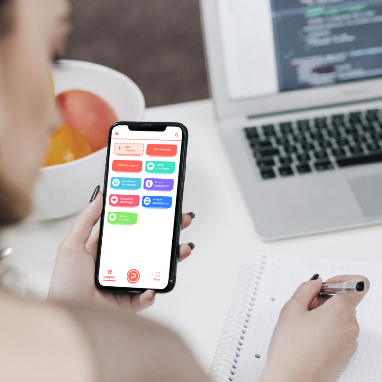 App die handschriftliche Notizen mit Bilder verknüpft