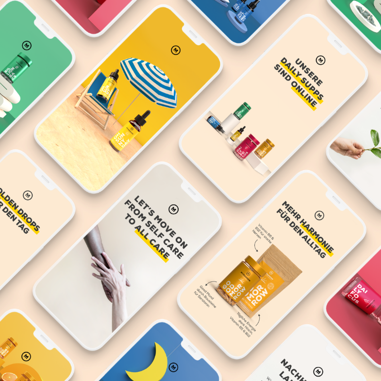 Social Media Templates Nahrungsergänzungsmittel